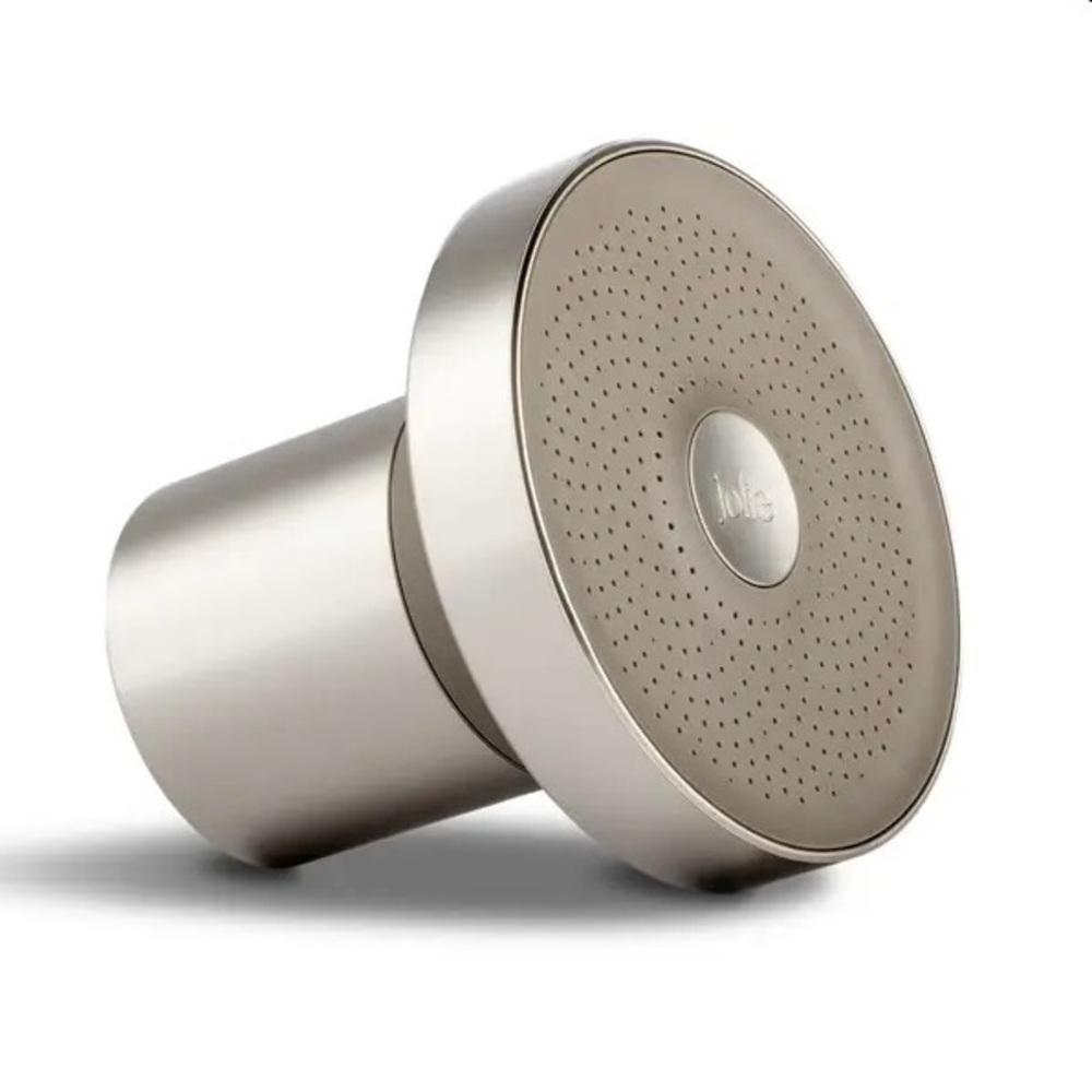 Jolie Shower Head with Filter in Brushed Steel. NEW IN BOX